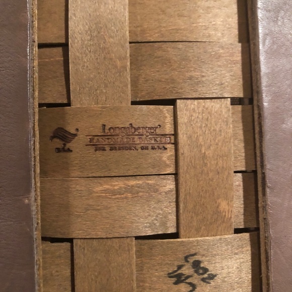 Longaberger Napa Stripe Leather Trim Purse - Picture 2 of 6